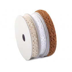 5m Häkelspitze Borte Baumwollspitze Farbvarianten 4